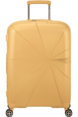 American Tourister средний чемодан  Starvibe Metallic Banana M 67 см цена и информация | Чемоданы, дорожные сумки | kaup24.ee