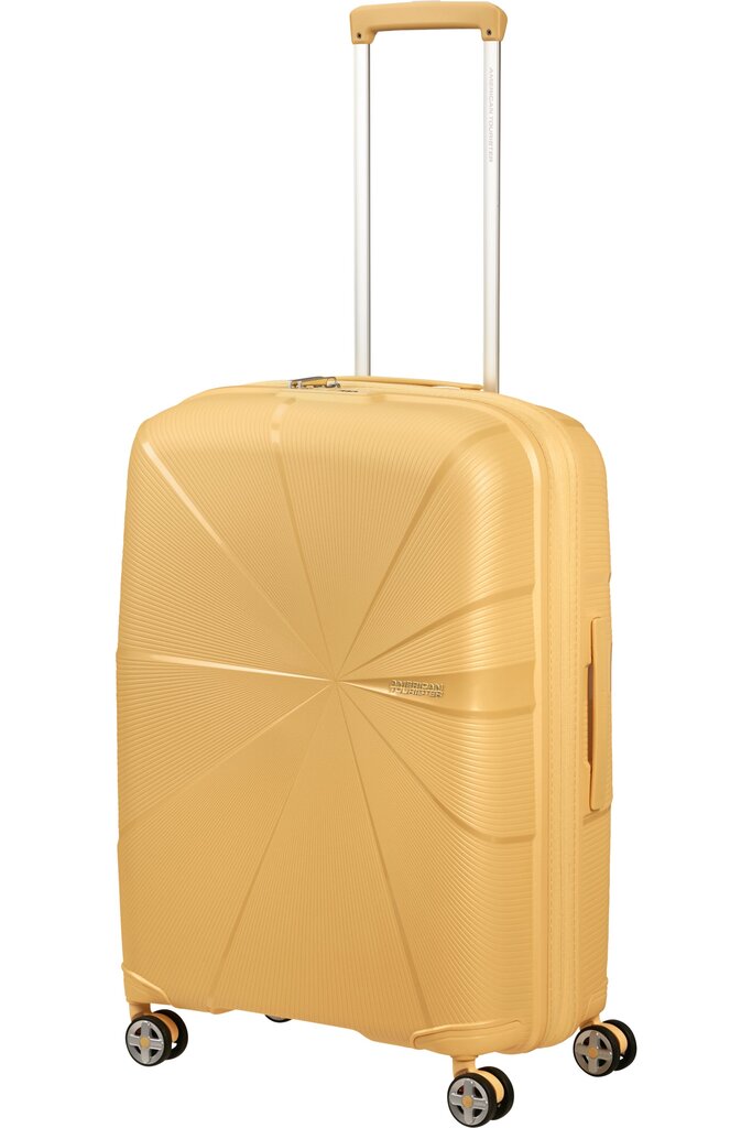 Keskmine kohver American Tourister Starvibe Metallic Banana , M, kollane цена и информация | Kohvrid, reisikotid | kaup24.ee