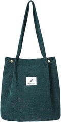 Corduroy Totes Bag – naiste õlakottide suur mahutav ostukott цена и информация | Женские сумки | kaup24.ee