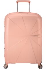 American Tourister средний чемодан  Starvibe Metallic Peach M 67 см, цена и информация | Чемоданы, дорожные сумки | kaup24.ee