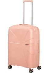 American Tourister средний чемодан  Starvibe Metallic Peach M 67 см, цена и информация | Чемоданы, дорожные сумки | kaup24.ee