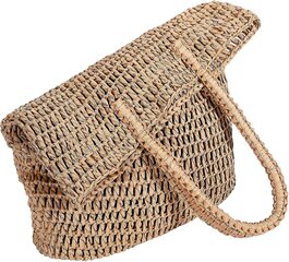 Straw Beach Bag Naiste õlakotid, Käekott цена и информация | Женские сумки | kaup24.ee