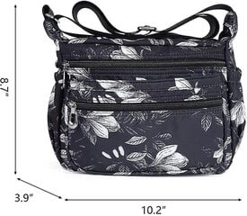 Naiste õlakott Veekindel nailonist õlakott Multi Pocket Messenger Bag цена и информация | Женские сумки | kaup24.ee