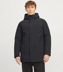 Jack & Jones meeste parka 200g 12258403*01, must 5715603177855 hind ja info | Meeste pintsakud | kaup24.ee