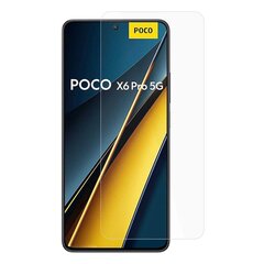 „Calans“ Tempered Glass (частичное покрытие) защитное стекло 0,3 мм – прозрачный (Poco X6 Pro 5G / Redmi K70E) цена и информация | Защитные пленки для телефонов | kaup24.ee