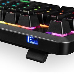 Механическая клавиатура Modecom Lanparty 2 RGB Gateron Brown, черная цена и информация | Клавиатуры | kaup24.ee