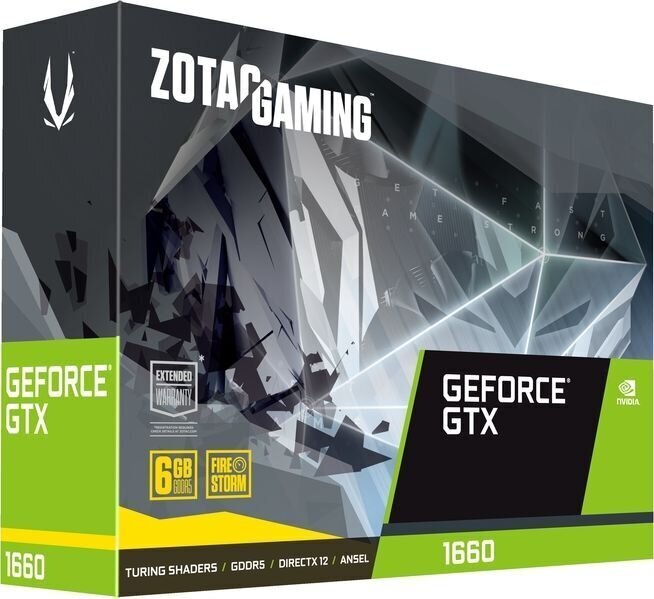 Zotac ZT-T16600K-10M graphics card NVIDIA GeForce GTX 1660 6 GB GDDR5 hind ja info | Videokaardid (GPU) | kaup24.ee