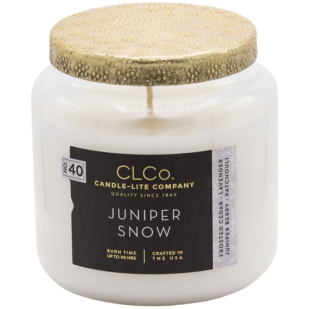 Candle-Lite lõhnaküünal korgiga Juniper Snow, 396 g hind ja info | Küünlad, küünlajalad | kaup24.ee