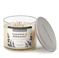 Candle-Lite ароматическая свеча с крышечкой Oakmoss & Bergamot, 418 г цена и информация | Подсвечники, свечи | kaup24.ee