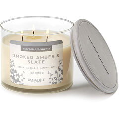 Candle-Lite lõhnaküünal kaanega Smoked Amber & Slate, 418 g hind ja info | Küünlad, küünlajalad | kaup24.ee