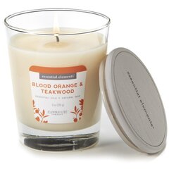 Candle-Lite ароматическая свеча с крышечкой Blood Orange & Teakwood, 255 г. цена и информация | Подсвечники, свечи | kaup24.ee