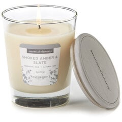 Candle-Lite ароматическая свеча с крышечкой Smoked Amber & Slate, 255 г цена и информация | Подсвечники, свечи | kaup24.ee