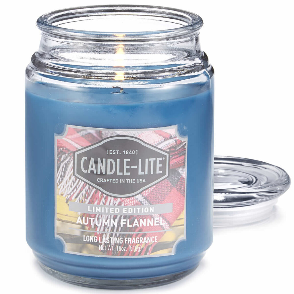 Lõhnaküünal kaanega Candle-Lite Autumn Flannel, 510 g hind ja info | Küünlad, küünlajalad | kaup24.ee