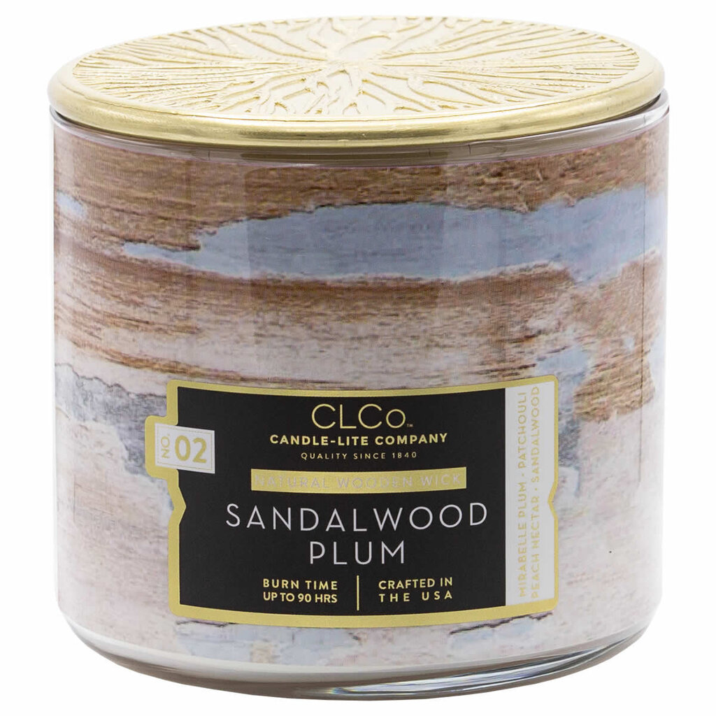 Lõhnaküünal kaanega Candle-Lite Sandalwood Plum, 396 g hind ja info | Küünlad, küünlajalad | kaup24.ee