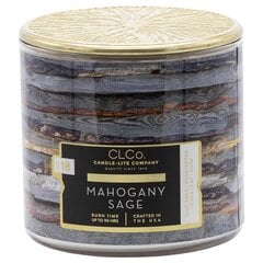 Candle-Lite ароматическая свеча с крышкой Mahogany Sage, 396 г цена и информация | Подсвечники, свечи | kaup24.ee