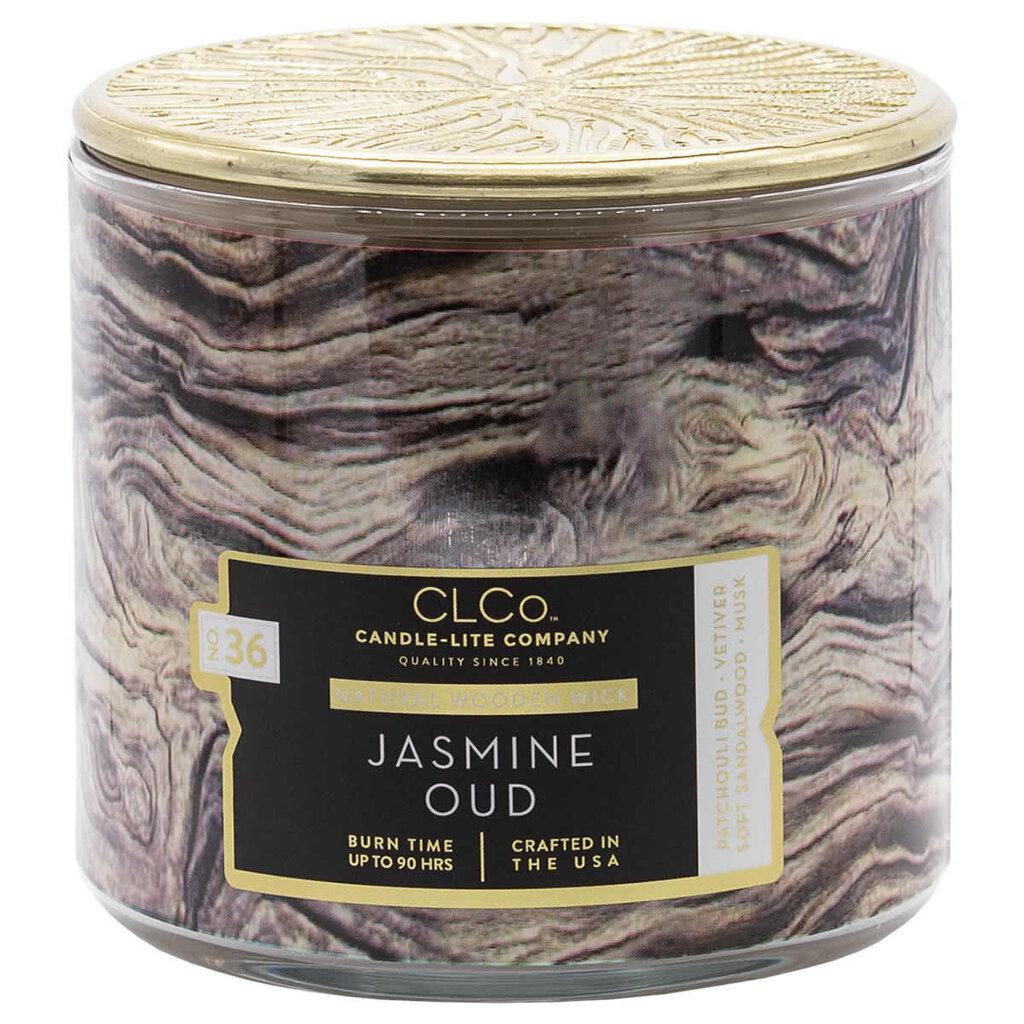 Lõhnaküünal kaanega Candle-Lite Jasmine Oud, 396 g hind ja info | Küünlad, küünlajalad | kaup24.ee