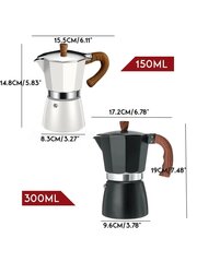 150/300 ml Moka Pot alumiiniumist espresso kohvimasin Klassikaline Itaalia alumiiniumist Moka veekeetja puidust käepidemega hind ja info | Intiimhügieeni tooted | kaup24.ee