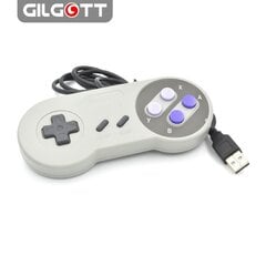 1 tk Juhtmega Super USB-kontroller Mängupult Juhtkangid Classic Joypad Nintendo SNES-i mängude jaoks Windows PC MAC-arvuti hind ja info | Regulaatorid | kaup24.ee