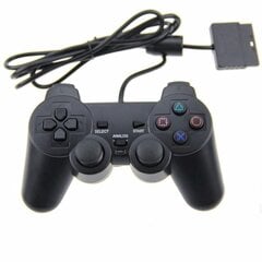 PS2 juhtmega mängukontrolleri mängupuldile Double Vibration Clear Controller Gamepad Joypad Sony Playstation PS2 Controle jaoks hind ja info | Regulaatorid | kaup24.ee