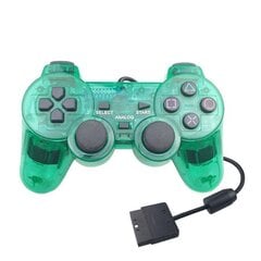 PS2 juhtmega mängukontrolleri mängupuldile Double Vibration Clear Controller Gamepad Joypad Sony Playstation PS2 Controle jaoks hind ja info | Regulaatorid | kaup24.ee