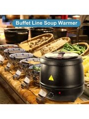 YONGSTYLE 11 Qt. Ümmargune must lauapealne toidu-/supikeetja soojendaja - 120V, 400W цена и информация | Особенные приборы для приготовления пищи | kaup24.ee