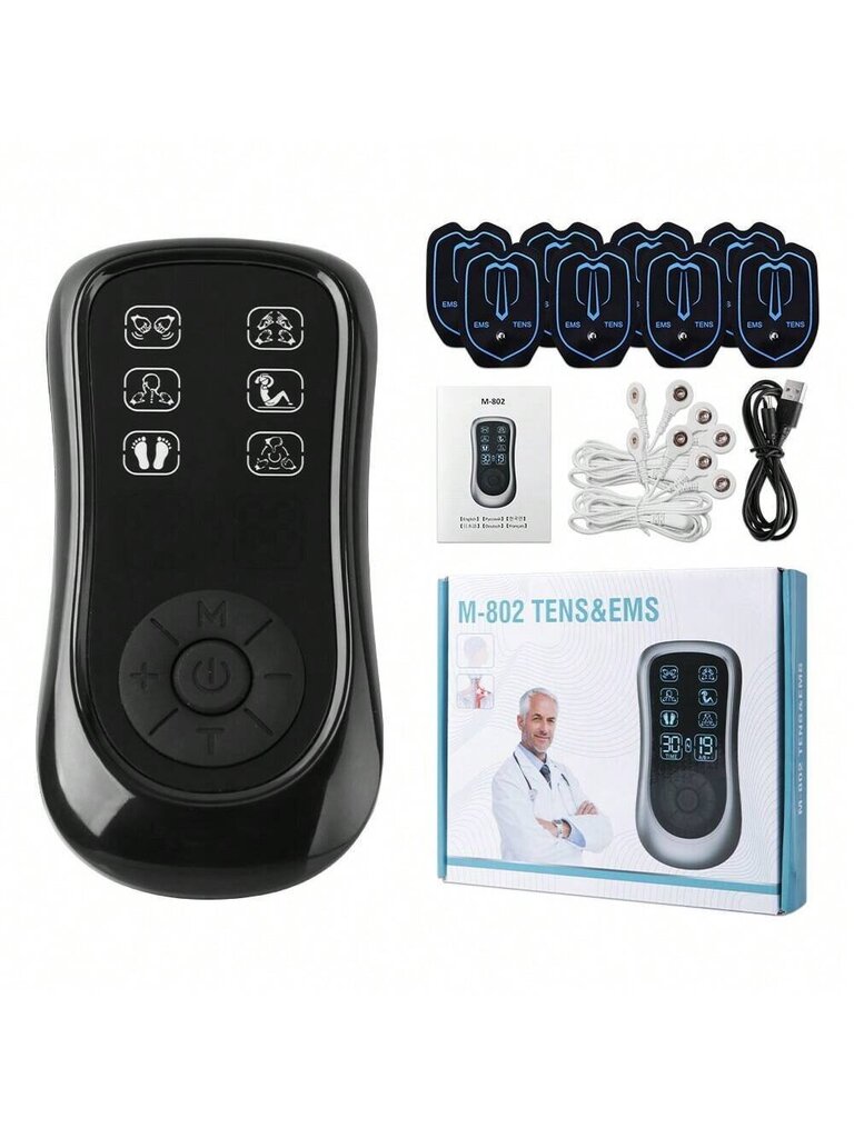 Digitaalne meridiaaniteraapia seade keskmise sagedusega massaažiga, Ems & Tens Pulse Massager, Intelligentne Meridian Detoxification, Kaela Massager, Mini Ele hind ja info | Intiimhügieeni tooted | kaup24.ee