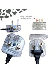 (EL TO UK | FUSED) Läbipaistev EURO 2 kontaktiga pistiku muundur / EL - Ühendkuningriik reisipistik / toitemuundur hind ja info | Intiimhügieeni tooted | kaup24.ee