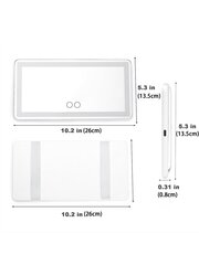 1 tk auto päikesesirmi edevuspeegel, autotarvikud naiste salongile, laetav meigipeegel 3 valgusrežiimi ja 60 LED-iga – hämardatav klambriga tagumine Vi цена и информация | Средства для интимной гигиены | kaup24.ee