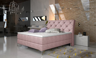 Кровать NORE Adel, 160х200 см, светло-розовая цена и информация | Кровати | kaup24.ee