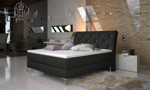 Кровать NORE Adel, 160х200 см, черная цена и информация | Кровати | kaup24.ee