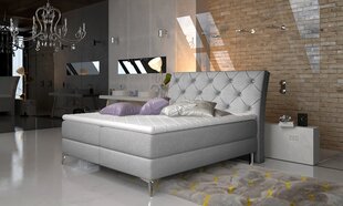 Кровать NORE Adel, 140x200 см, светло-серая цена и информация | Кровати | kaup24.ee