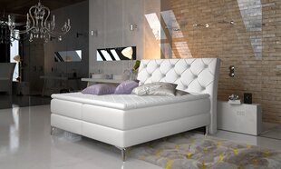 Кровать NORE Adel, 180х200 см, белый ПУ цена и информация | Кровати | kaup24.ee