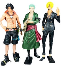 3 шт 28 см One Piece Аниме Фигурки Ace Zoro Sanji Action Figures Императрица Характер Статуэтка Коллекционная Модель цена и информация | Коллекционные модели автомобилей | kaup24.ee