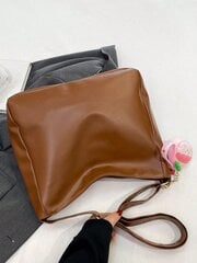 Moodne ühevärviline Crossbody kott reguleeritava rihmaga, suure mahutavusega Pu-nahk, mis sobib pendelrändeks цена и информация | Женские сумки | kaup24.ee