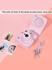 Instant Mini 12 ümbris, mis ühildub Instax Mini 12/ Mini 12 kaameraga – PU-nahast kaitseümbrise kattekott reguleeritava õlarihmaga – piparmündiroheline цена и информация | Женские сумки | kaup24.ee