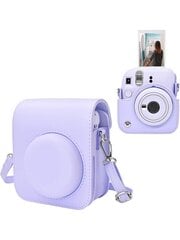 Instant Mini 12 ümbris, mis ühildub Instax Mini 12/ Mini 12 kaameraga – PU-nahast kaitseümbrise kattekott reguleeritava õlarihmaga – piparmündiroheline цена и информация | Женские сумки | kaup24.ee