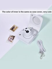 Instant Mini 12 ümbris, mis ühildub Instax Mini 12/ Mini 12 kaameraga – PU-nahast kaitseümbrise kattekott reguleeritava õlarihmaga – piparmündiroheline цена и информация | Женские сумки | kaup24.ee