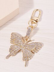 Rhinestone Decor Butterfly Design Bag Charm Võtmehoidja Armas võtmehoidja kott Kohver Aksessuaarid Kott Aksessuaarid Õlakott Crossbody kott käepidemega kott Käekott hind ja info | Naiste käekotid | kaup24.ee