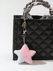 Fluffy Star Design Bag Charm Valge võtmehoidja kott Aksessuaarid Kingitused Ystävänpäivä Stiilne Trendikas teismelistele Tüdrukutele Naised Kolledži üliõpilased Õpetaja White-C hind ja info | Naiste käekotid | kaup24.ee