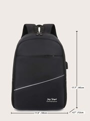 3 tk Men Letter Graphic sülearvuti seljakoti komplekt pliiatsikotiga, Crossbody Bag College'i raamatukoti komplekt, mitmekülgne USB-laadimise seljakott Meeste äriseljakott L hind ja info | Naiste käekotid | kaup24.ee