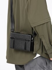 Mini Men Stitch Detail Square Bag Sling kott Spordikott keskkooli ülikooli üliõpilasele reisikolledži kooli jaoks Crossbody koti karb kotid koos Adjusta hind ja info | Naiste käekotid | kaup24.ee