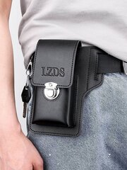 Mini uus vargusvastane mobiiltelefon Fanny Pack meeste töö mobiiltelefoni kott, vöö kott PU nahast äriline vabaaja minimalistlik reisikontori jaoks Waterpoof Po hind ja info | Naiste käekotid | kaup24.ee