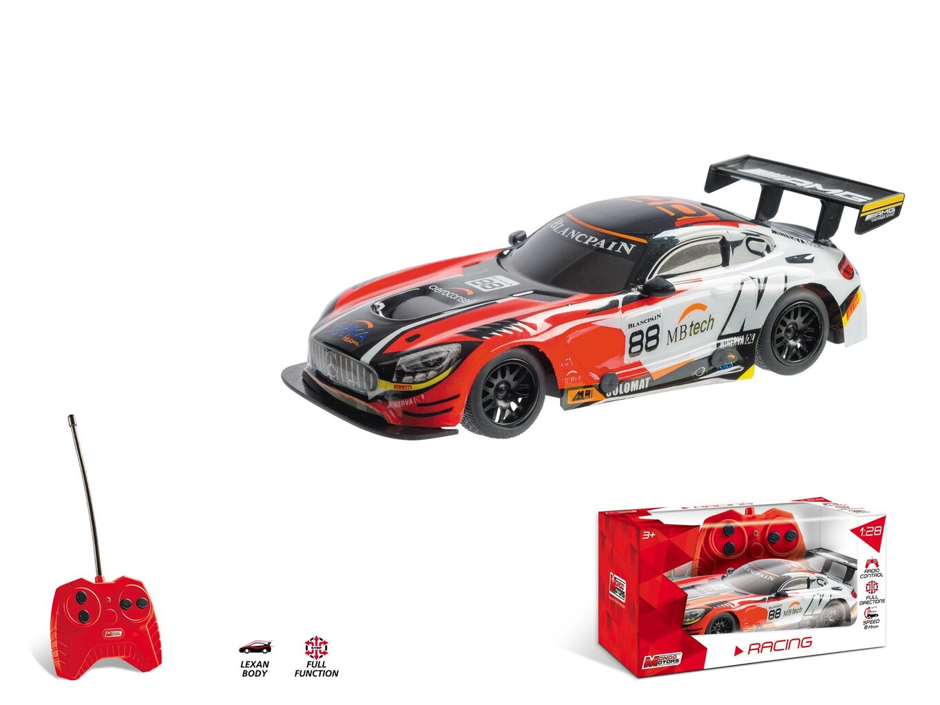 Puldiauto Modno Mercedes AMG GT3 1:28 hind ja info | Poiste mänguasjad | kaup24.ee