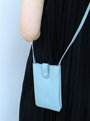 Litši reljeefne telefonirahakott Baby Blue Moodne Crossbody kott цена и информация | Женские сумки | kaup24.ee