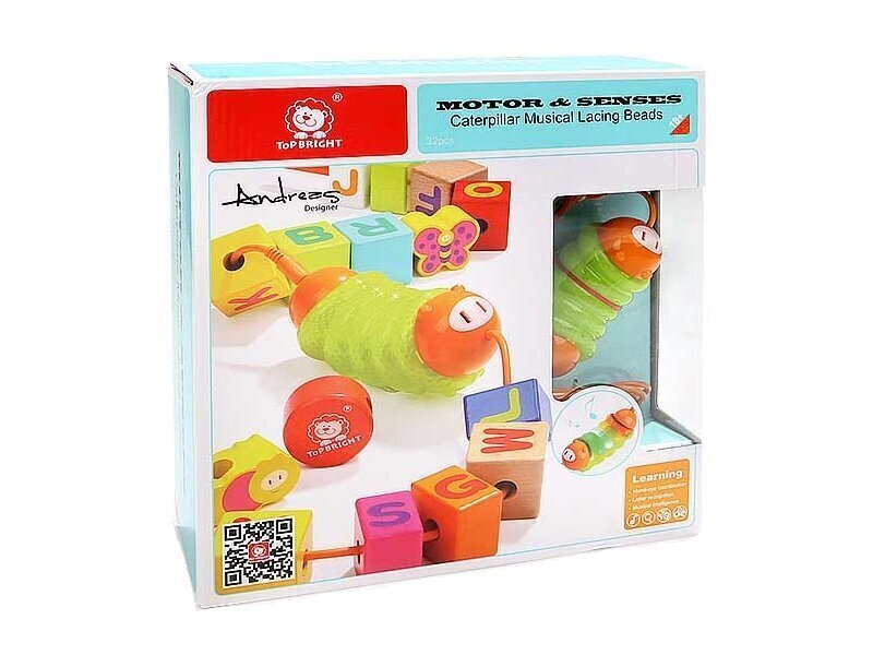 Klotsid interaktiivse röövikuga Top Bright hind ja info | Imikute mänguasjad | kaup24.ee
