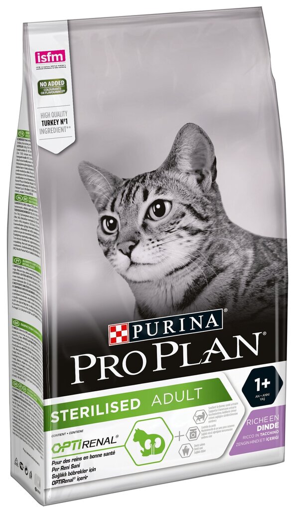 Pro Plan Sterilised Cat Turkey toit steriliseeritud kassidele 1,5kg цена и информация | Kuivtoit kassidele | kaup24.ee