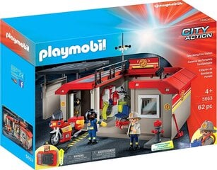 5663 Playmobil City Action Tuletõrjejaam kohvris цена и информация | Конструкторы и кубики | kaup24.ee