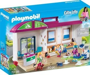 Kaasaskantav loomakliinik Playmobil City Life 70146 hind ja info | Klotsid ja konstruktorid | kaup24.ee