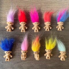 10 tk Lucky Troll Dolls Armsad minifiguurid Torditopsid Kaunistused Armsad päkapikud kollektsioneeritav mänguasi peo teenete kingitus hind ja info | Peokaunistused | kaup24.ee