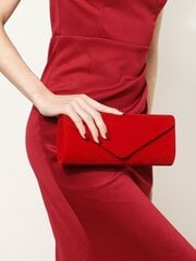 Red Velvet Clutch kott V-kujulise klapikaanega hind ja info | Naiste käekotid | kaup24.ee